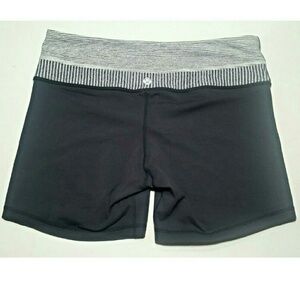 Lululemon Gray White Lycra Spandex Shorts Size 8